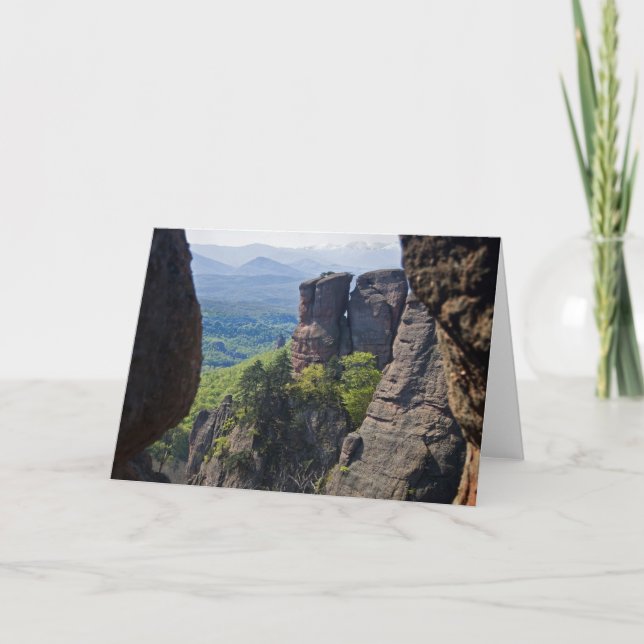 A walk throught Belogradchik Castle Ruins Holiday Card (Front)
