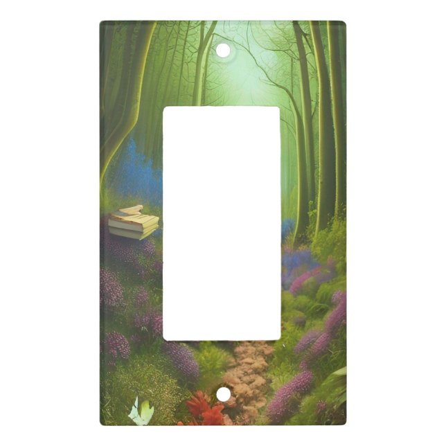 A walk thru the Enchanted Wood  Light Switch Cover (Front)