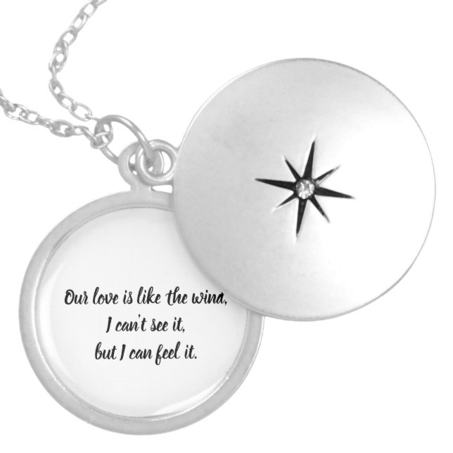A Walk to Remember Quote Locket Necklace (Front)