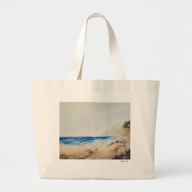 A Walk Together Large Tote Bag (Front)