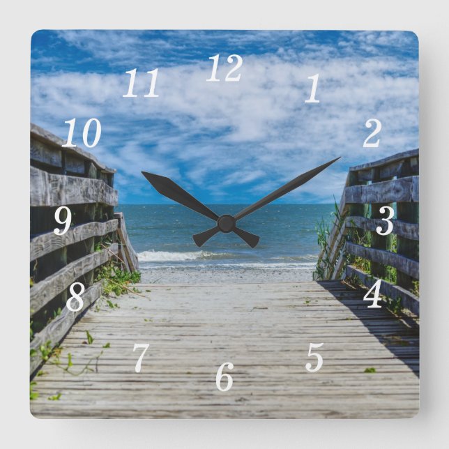 A Walkway To Paradise Wall Clock (Front)