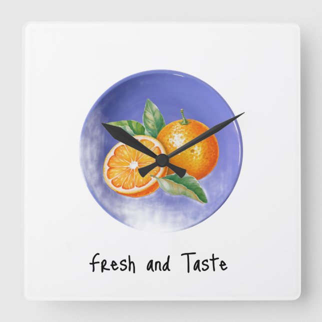 A wall clock for a home that loves freshness  (Front)