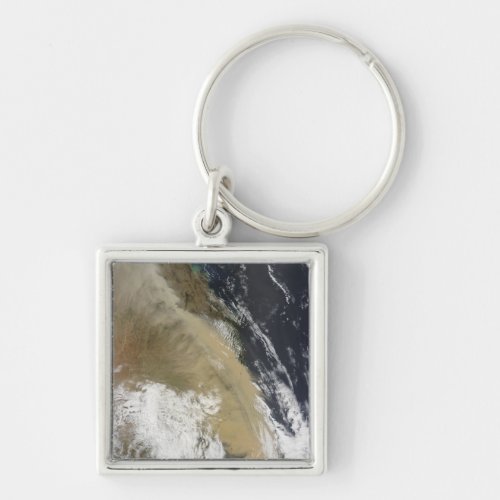 A wall of dust stretched from northern Queensla Keychain