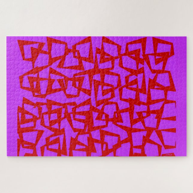 A Wall of Quarter-Century Modernism Jigsaw Puzzle (Horizontal)