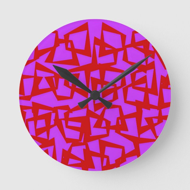 A Wall of Quarter-Century Modernism Round Clock (Front)