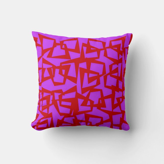 A Wall of Quarter-Century Modernism Throw Pillow (Front)