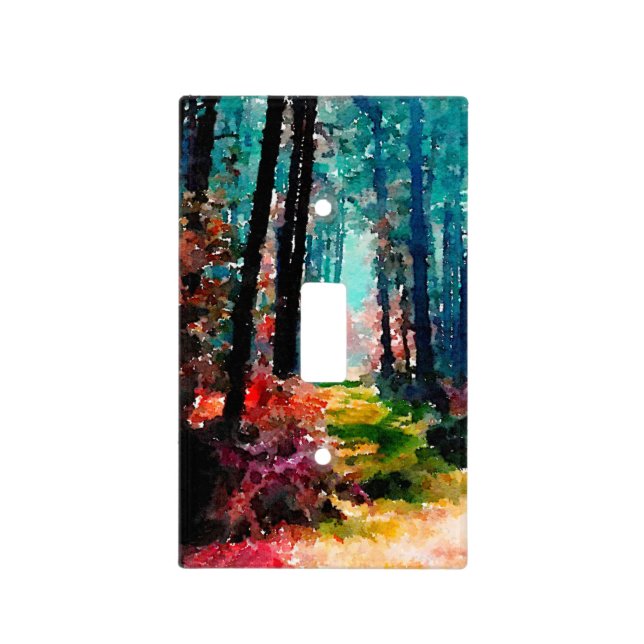 A Wall Through the Woods Light Switch Cover (Front)