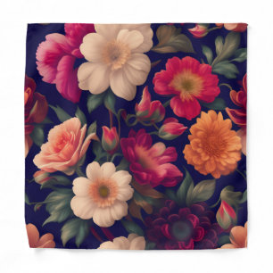 A wallpaper with a floral pattern bandana