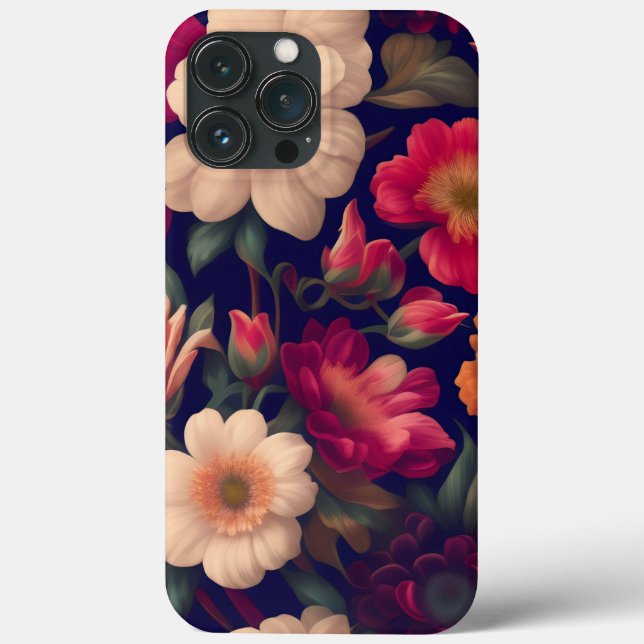 A wallpaper with a floral pattern  Case-Mate iPhone case (Back)