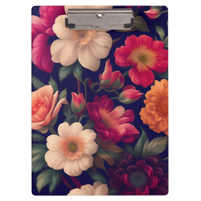 A wallpaper with a floral pattern  clipboard (Front)