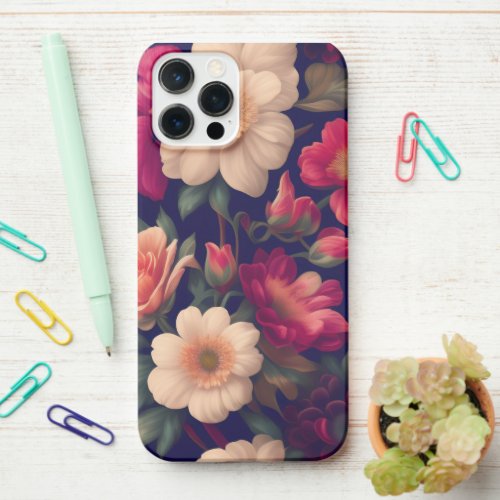 A wallpaper with a floral pattern  iPhone 12 pro max case