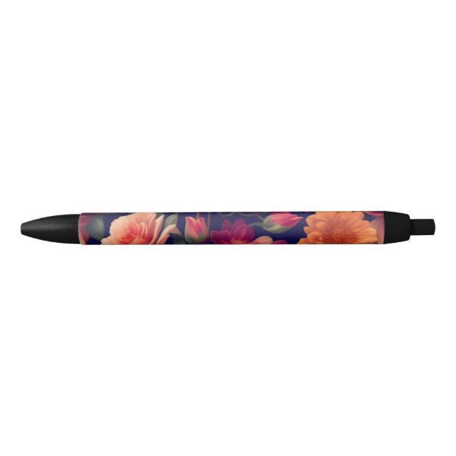 A wallpaper with a floral pattern  pen (Front)