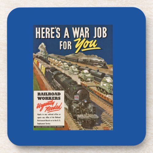 A War Job For You  WW2       Mouse Pad Beverage Coaster