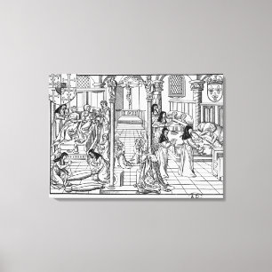 A Ward in the Hotel-Dieu, Paris Canvas Print