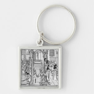 A Ward in the Hotel-Dieu, Paris Keychain