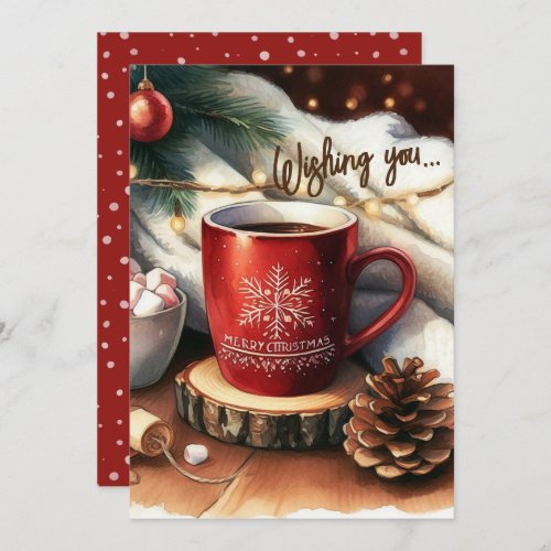 A Warm Cup of Christmas Cheer Holiday Card