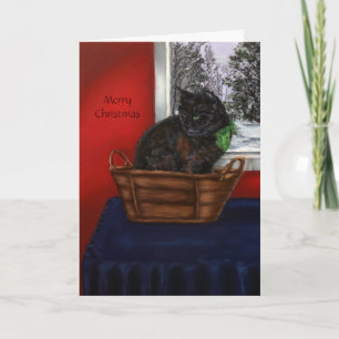 A Warm Snowy Christmas Holiday Card