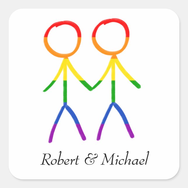 A Warm Welcome Square Sticker (Front)