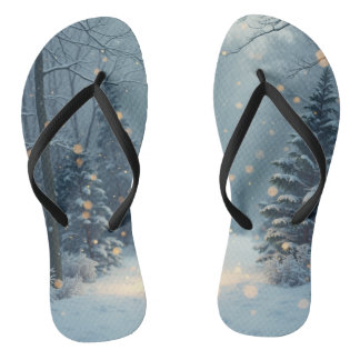 A warm winter story flip flops