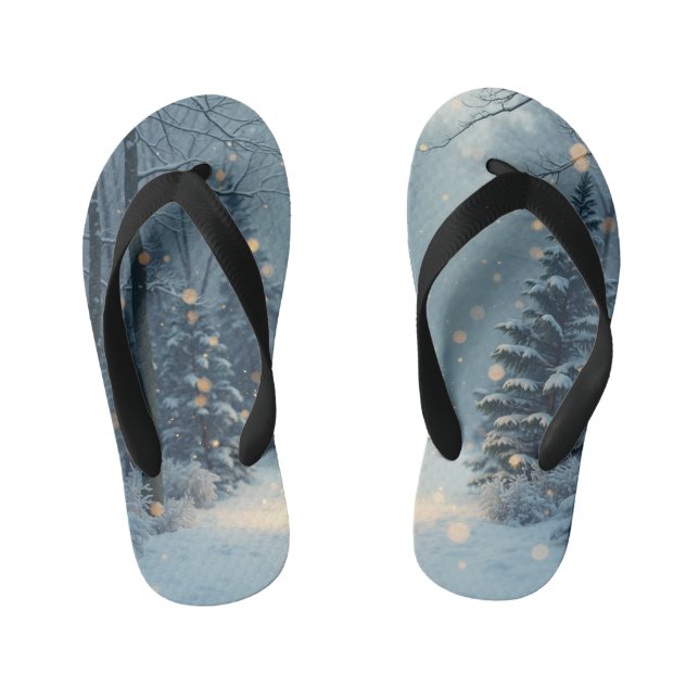 A warm winter story kid's flip flops (Footbed)