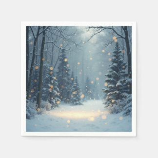 A warm winter story napkins