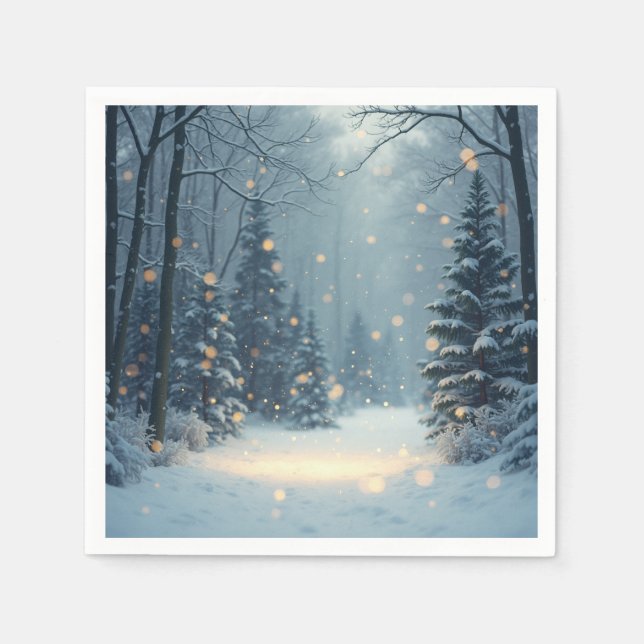 A warm winter story napkins (Front)