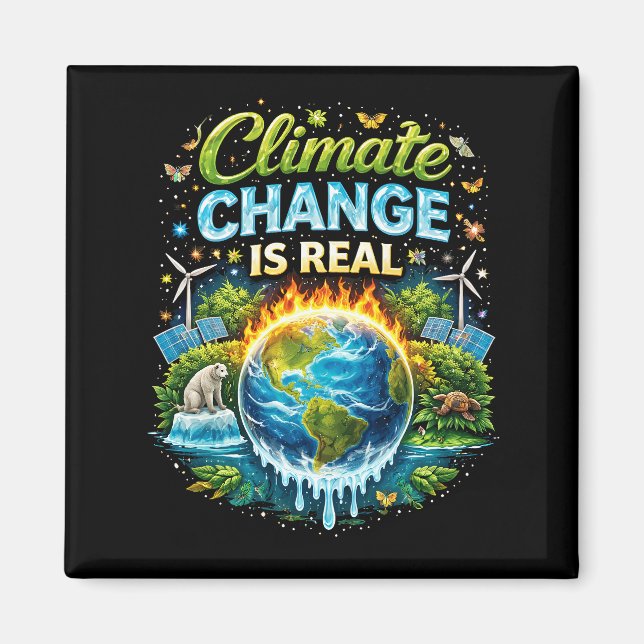 A Warming World Magnet (Front)