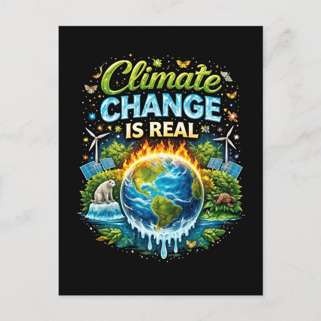 A Warming World Postcard (Front)