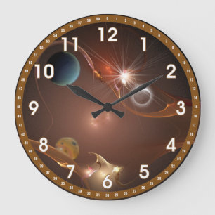 A Warp In Time Large Clock