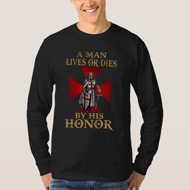 A Warrior Of Christ Crusader Knights Templar T-Shirt (Front)