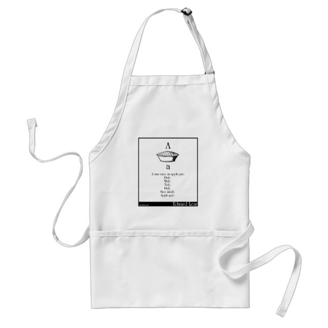 A was once an apple-pie adult apron (Front)