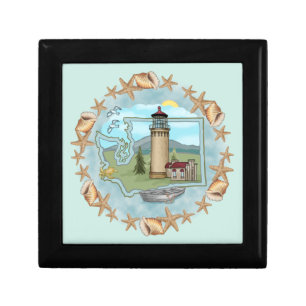 A Washington Shells Lighthouse Gift Box