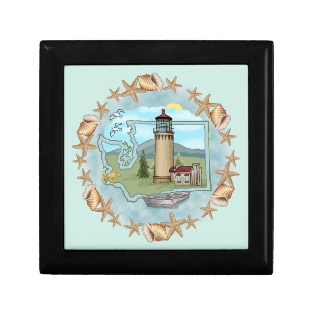 A Washington Shells Lighthouse Gift Box (Front)