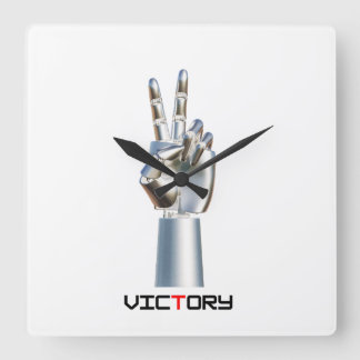 A watch with an imaginative design square wall clock