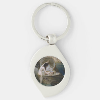A Water Baby Found in Seashell by Bikini Nymph Keychain