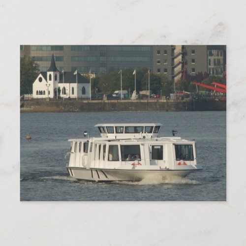 A Water Bus at Cardiff Bay Postcard