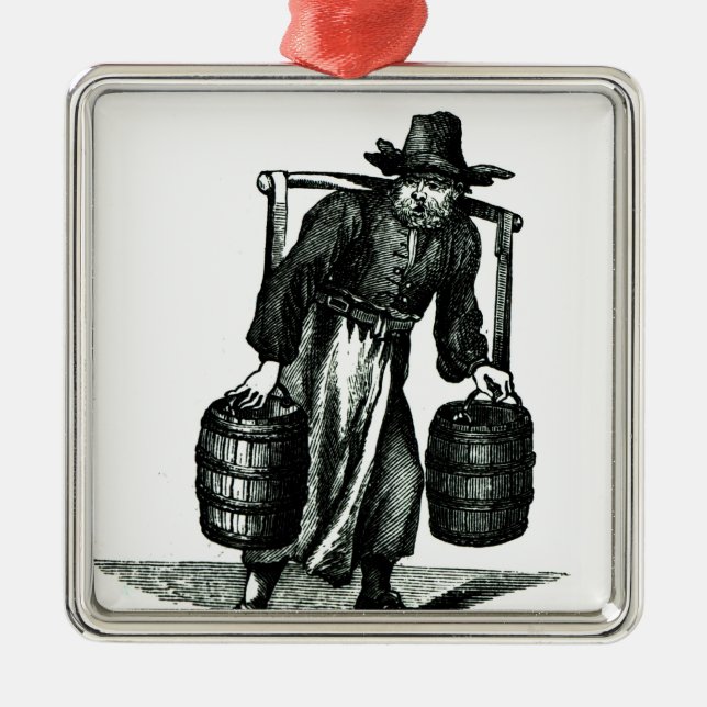 A Water Carrier Metal Ornament (Front)