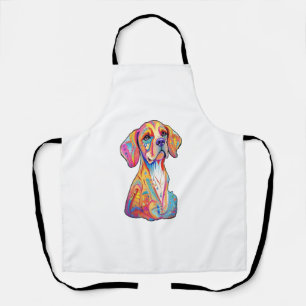 A Watercolor Dog Apron
