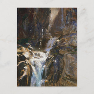 A Waterfall by John Singer Sargent Postcard