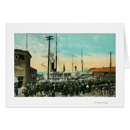 A Waterfront Departure for Alaska Scene Cards (Front Horizontal)