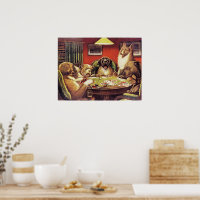 A Waterloo, Dogs Playing Poker,