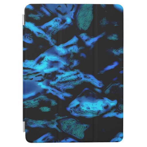 A wave of blue and black iPad air cover