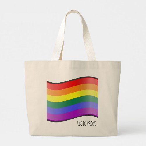 A Wave Of Pride Large Tote Bag