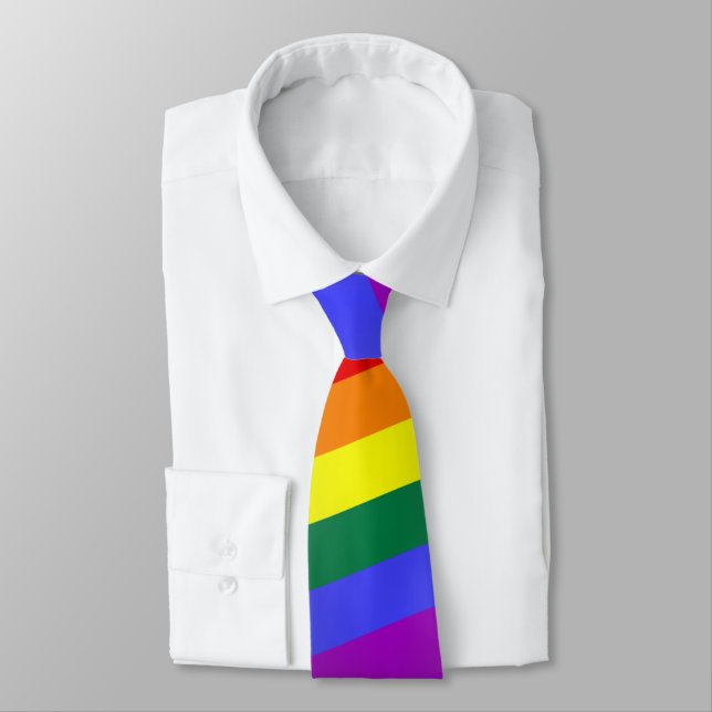A Wave Of Pride Neck Tie (Tied)