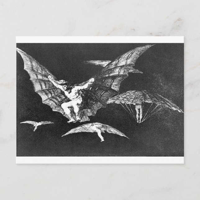 A way of flying by Francisco Goya Postcard (Front)