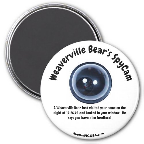 A Wearvillle Bears SpyCam magnet