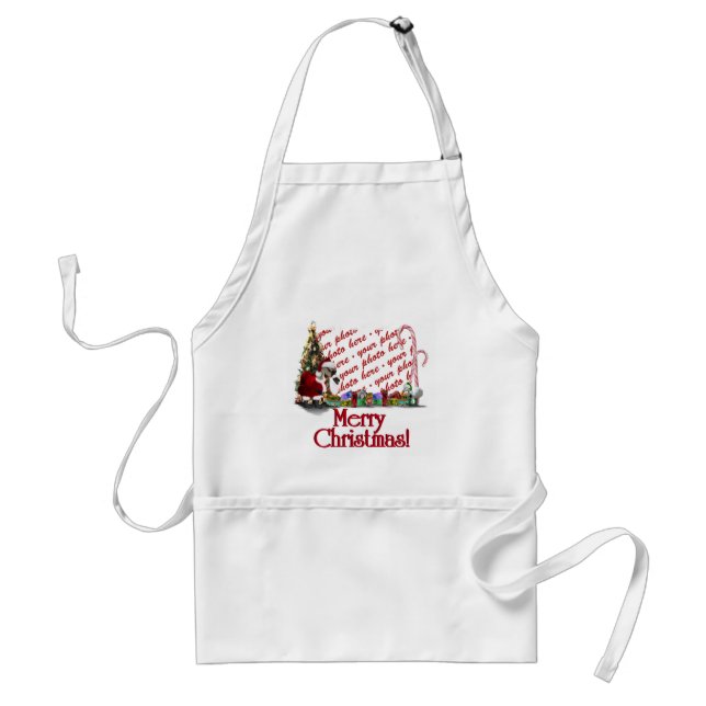 A Web Footed Christmas Adult Apron (Front)