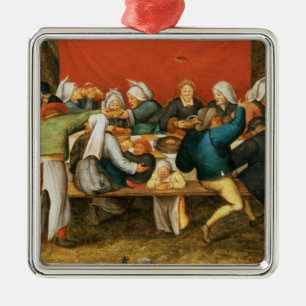 A Wedding Feast Metal Ornament