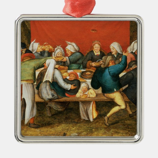 A Wedding Feast Metal Ornament (Front)