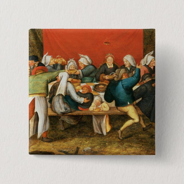 A Wedding Feast Pinback Button (Front)